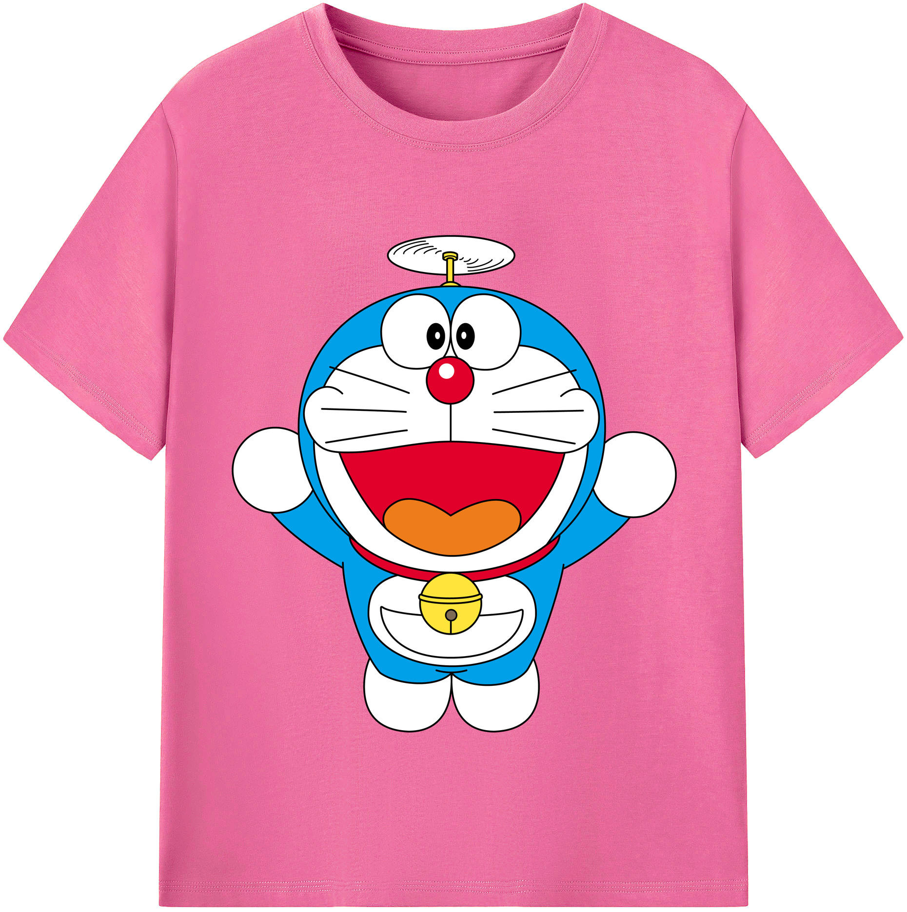 （画像用） ドラえもん Doraemon レディースカジュアルプリントTシャツ（綿100％）